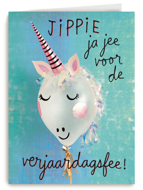 prodo design jippie ja jee voor de verjaardagfee