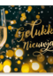 gelukkig nieuwjaar met glaasjes bubbel