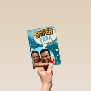 Vaderdag superpapa fotokaart