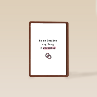 Getrouwd ze leefde nog lang en gelukkig