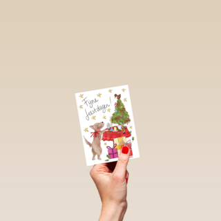 Matia Studio Fijne Feestdagen Kerstboom Met Cadeaus