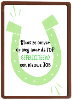 nieuwe baan kaart blaas ze omver