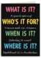 what who when where