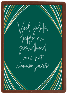 Kerstkaart veel geluk en liefde