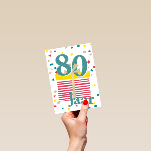verjaardagskaart man vrouw 80 jaar