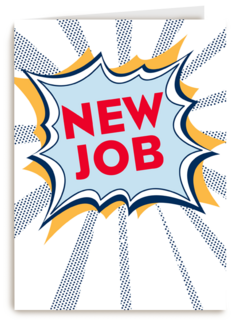 nieuwe baan kaart new job