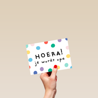 zwanger kleinkind confetti hoera je wordt opa
