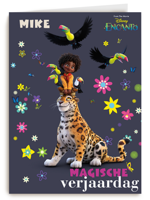 verjaardagskaart disney encanto antonio met tijger