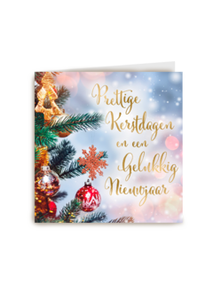 Fotografische kerstkaart prettige kerstdagen
