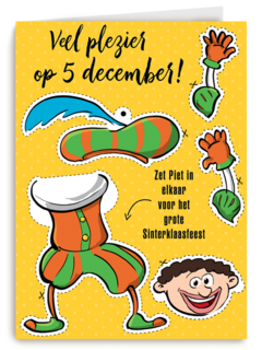 Sinterklaaskaart Maak zelf je piet