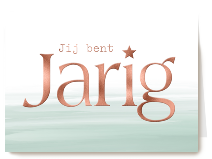 een metallic verjaardag gewenst