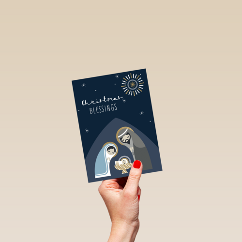 Kerststal religieus hip