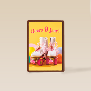 Hoera 9 Jaar rolschaatsen