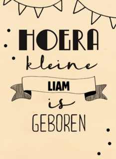 hoera jullie kleine is geboren