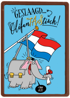 Geslaagd kaart Olifantantastisch