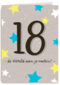 Verjaardagskaart 18 de wereld aan je voeten