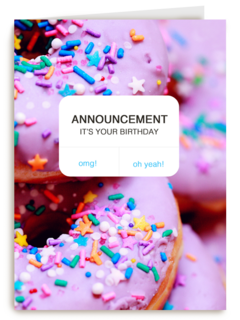 verjaardag kaart hip it is your birthday poll