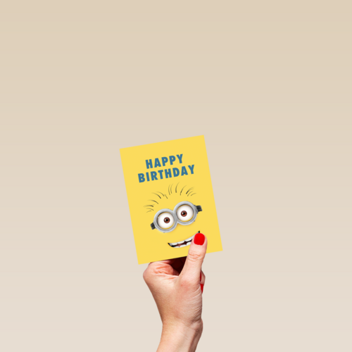 Minions verjaardagskaart happy birthday