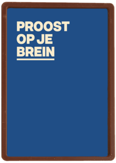 Geslaagd kaart Proost op je brein