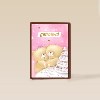 Trouwkaart Forever Friends Jullie zijn getrouwd