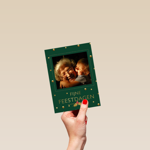Fotokaart Kerst fijne feestdagen
