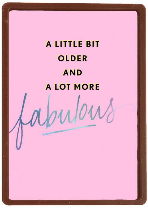Verjaardagskaart vrouw hip A little older and a lot more fabulous