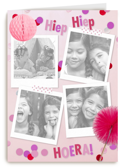 4 fotos roze slingers