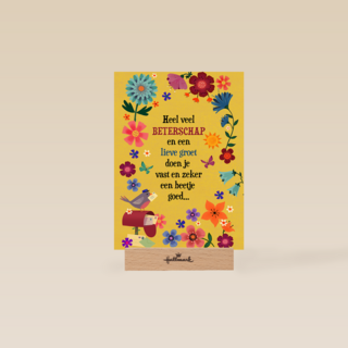 Veel beterschap en een lieve groet kaart