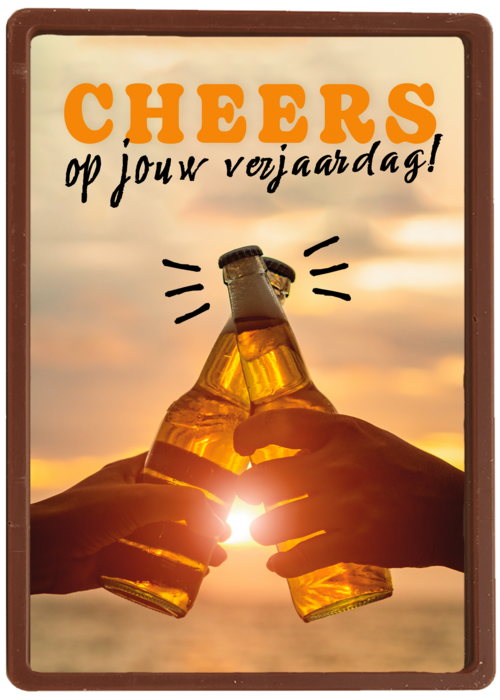 Cheers op je verjaardag bier