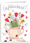 Matia Gefeliciteerd Theepot vol bloemen