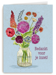 Bedankt voor je inzet boeket