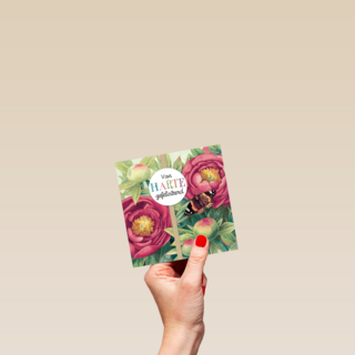 marjolein bastin van harte gefeliciteerd bloemen vlinder