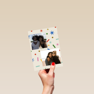 Fotokaart Confetti