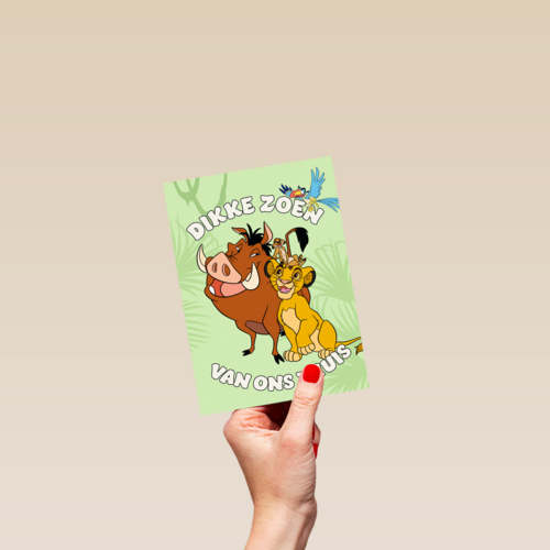 Dikke zoen van thuis Lion King