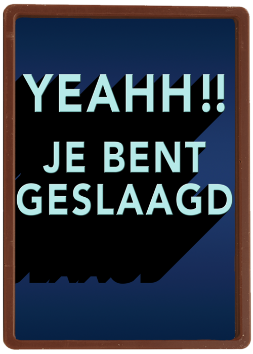 geslaagd kaart yeahh je bent geslaagd