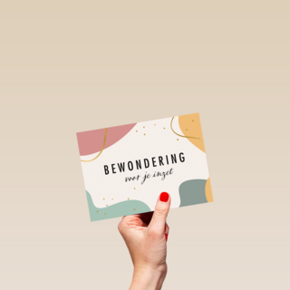 Bedankt kaart thuiswerken bewondering voor je inzet