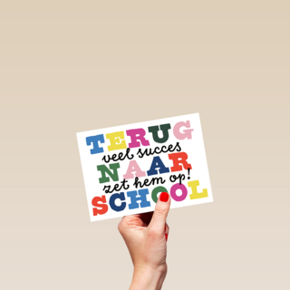 Back To School Zet hem op