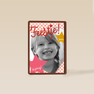 fotokaart kinderfeestje zoveel jaar