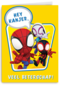 Spiderman beterschapskaart hey kanjer