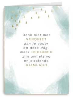denk niet met verdriet