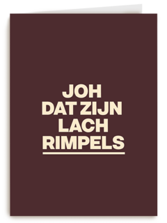 verjaardag kaart lachrimpels
