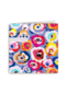Gefeliciteerd kaart grafisch design met bloemen