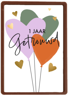 1 jaar getrouwd jubileum met ballonnen