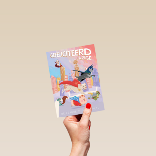 SuperPets kaart gefeliciteerd jarige
