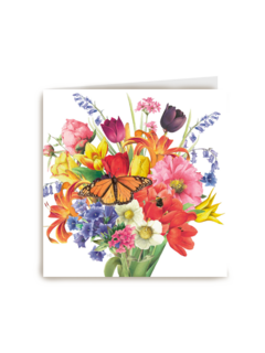 Kaart flowers by Marjolein Bastin Boeket bloemen blanco
