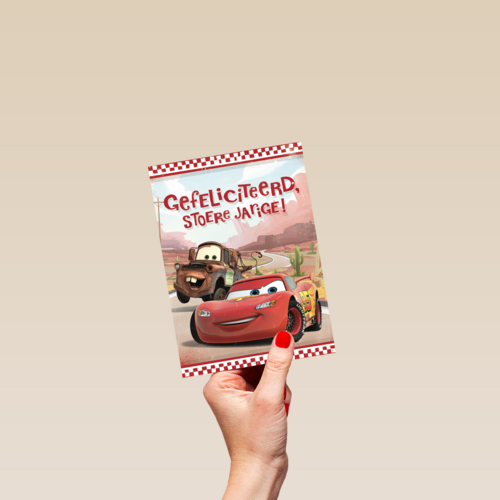 disney cars gefeliciteerd stoere jarige
