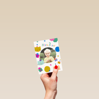 Hoera 3 jaar fotokaart