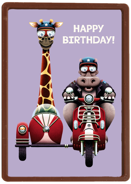 Happy Hippo Giraffe Birthday