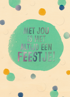 vaderdag kaart klassiek met jou is het altijd een feestje