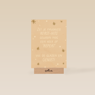 Kerstkaart Speciale momenten Zet je favoriete kersthits op repeat